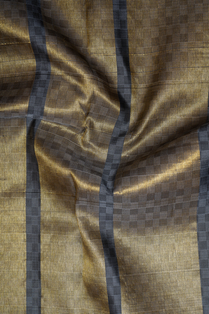 Magenta Stripes Pure Kanchipuram Silk Saree - Clio Silks