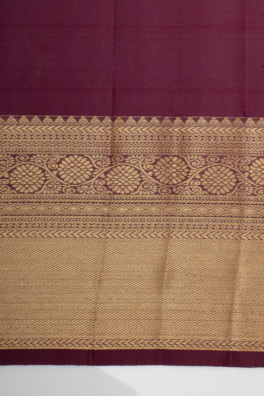 Jamun Purple Brocade Pure Kanchipuram Silk Saree