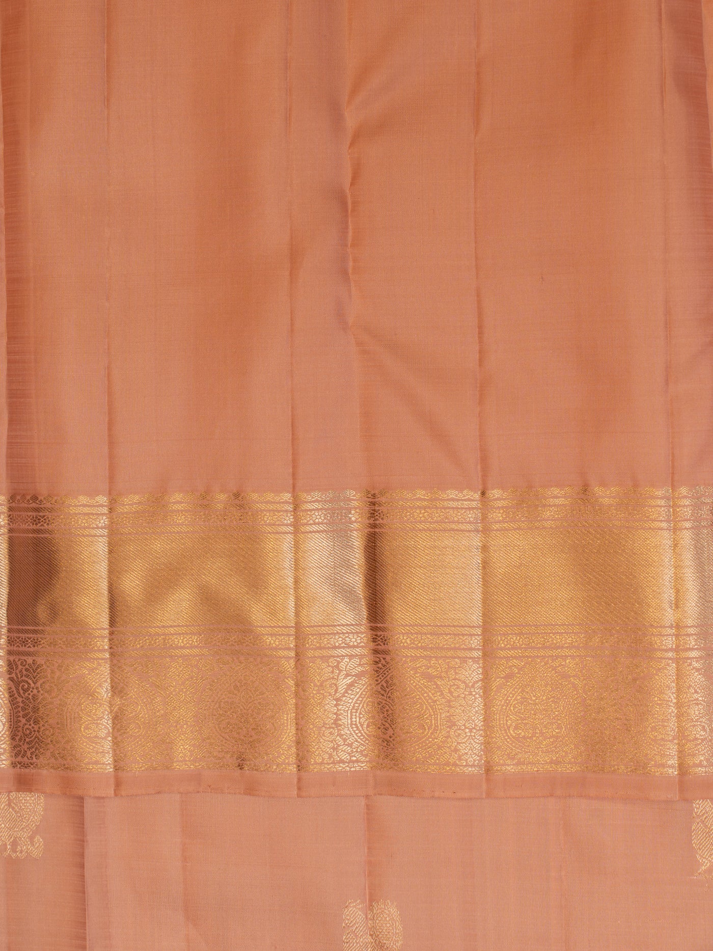 Orchid pink pastel pure Kanchipuram silk saree