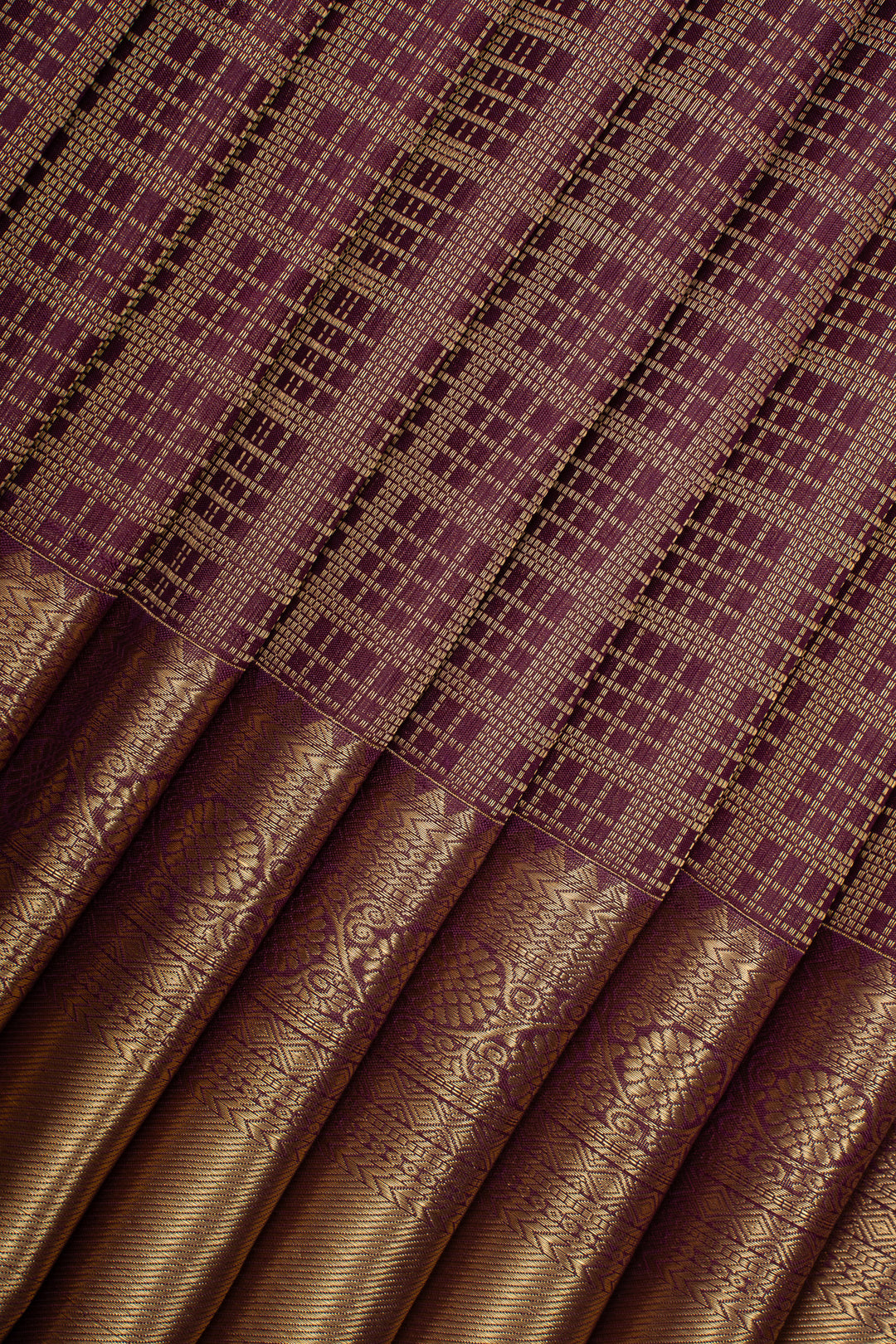 Jamun Purple Brocade Pure Kanchipuram Silk Saree
