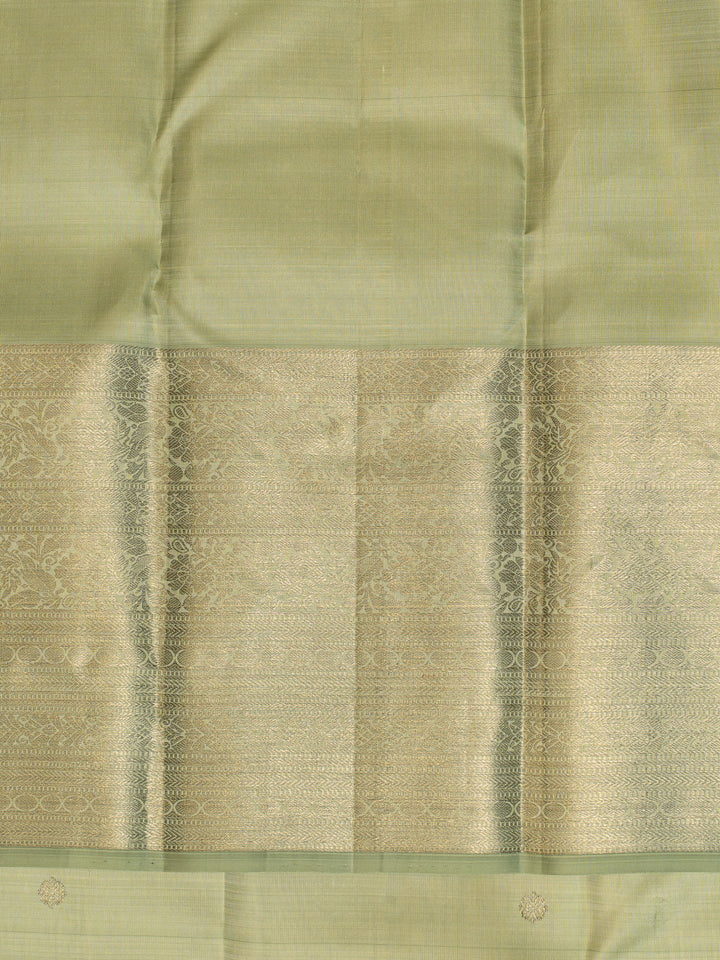 Tea Green Pastel Kanjivaram Pure Silk Saree