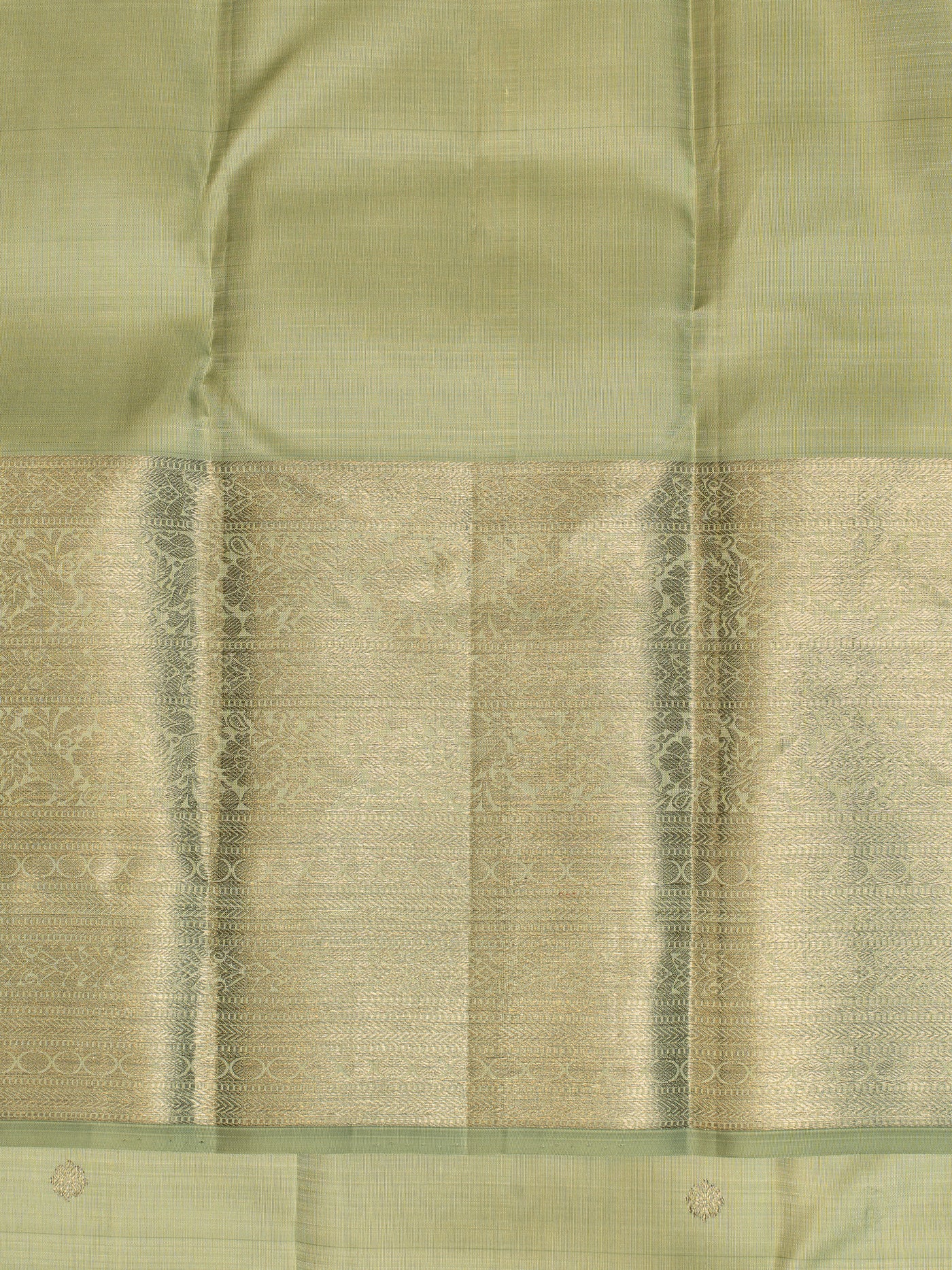 Tea Green Pastel Kanjivaram Pure Silk Saree