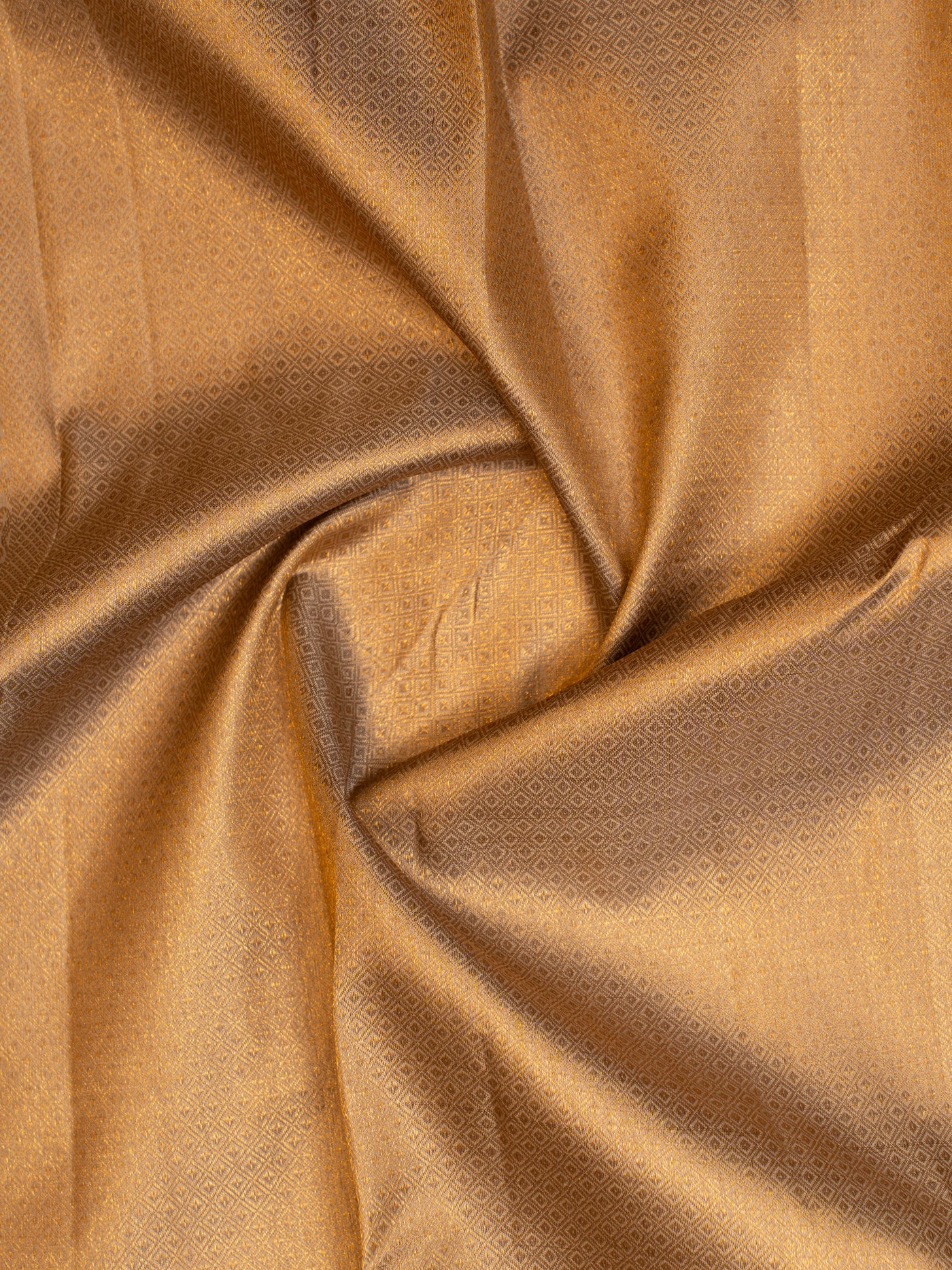 Beige gold pastel pure Kanchipuram silk saree