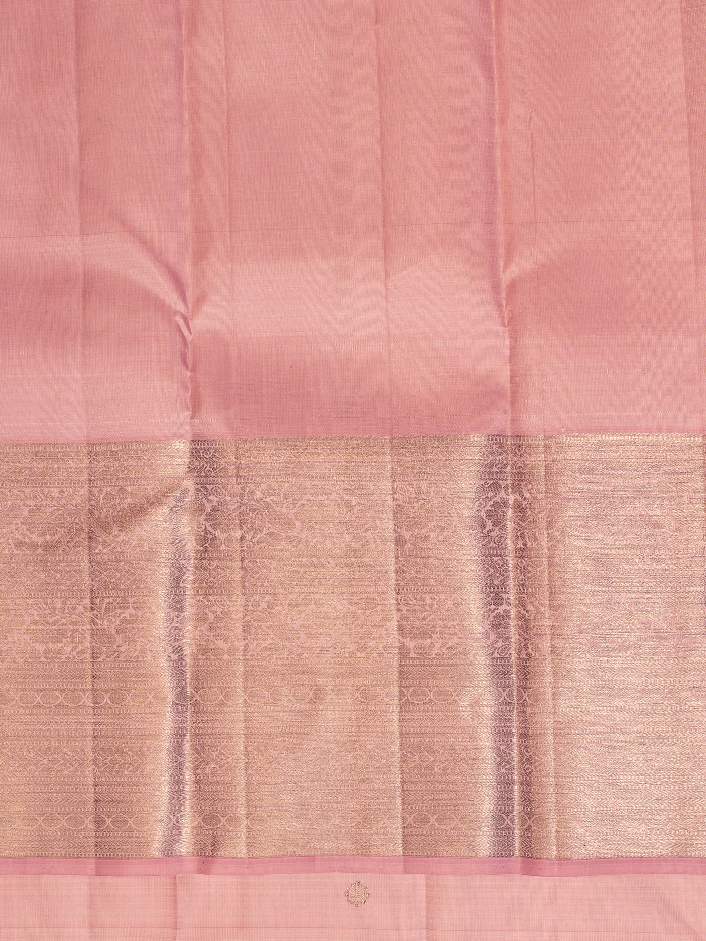 Flamingo Pink Pastel Pure Kanjivaram Silk Saree