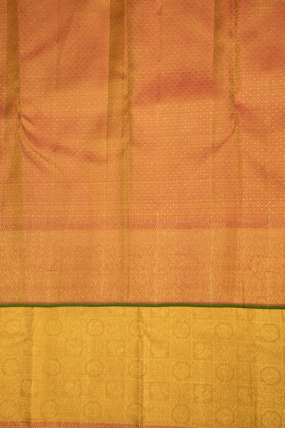 Yellow Brocade Pure Kanchipuram Wedding Silk Saree - Clio Silks