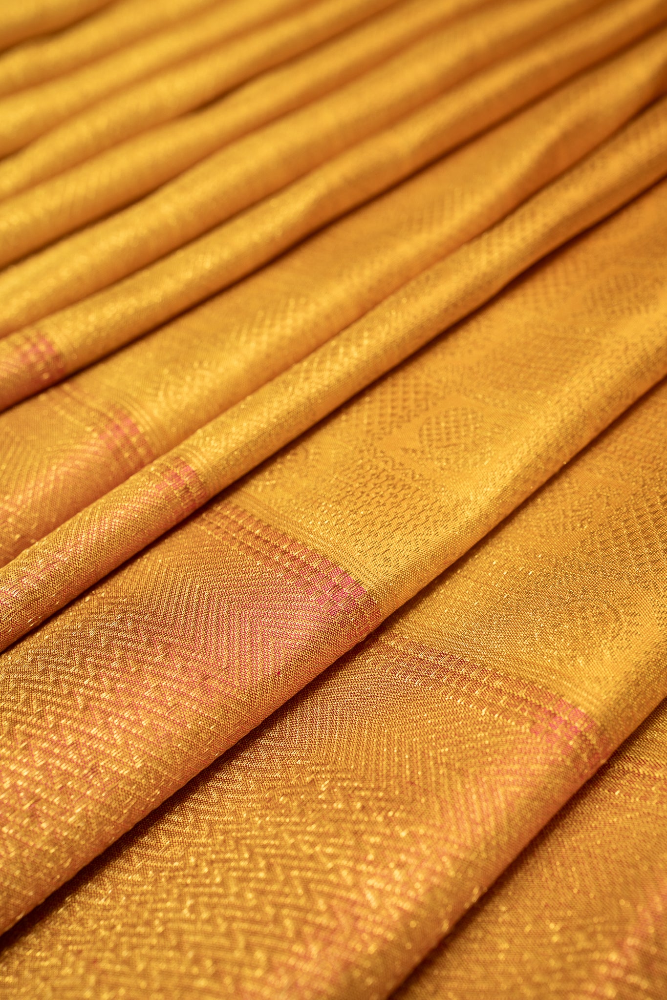 Yellow Brocade Pure Kanchipuram Wedding Silk Saree - Clio Silks