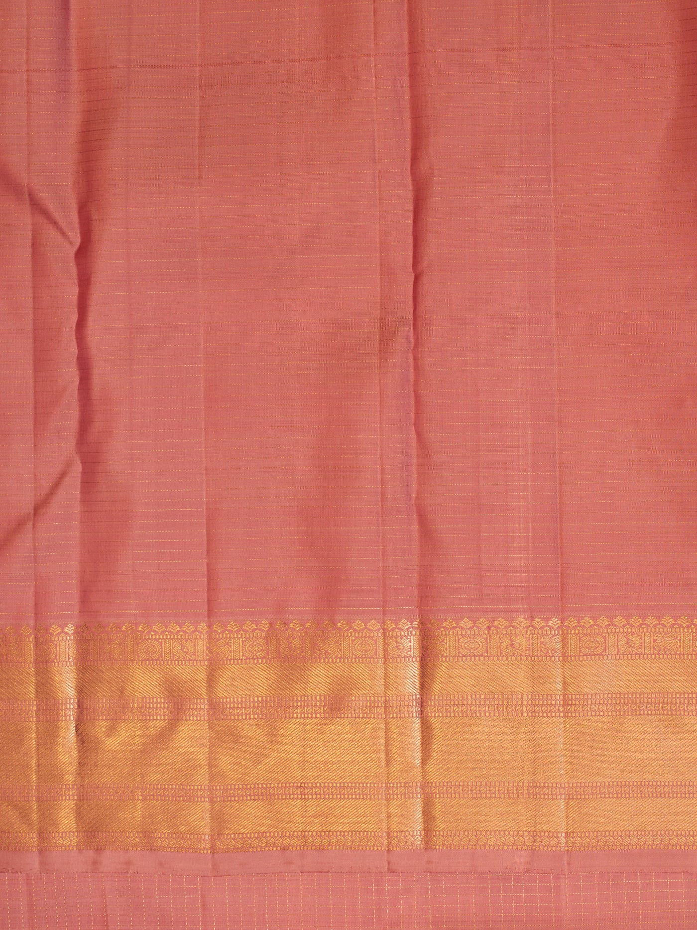 Lotus pink traditional pure Kanchipuram silk saree