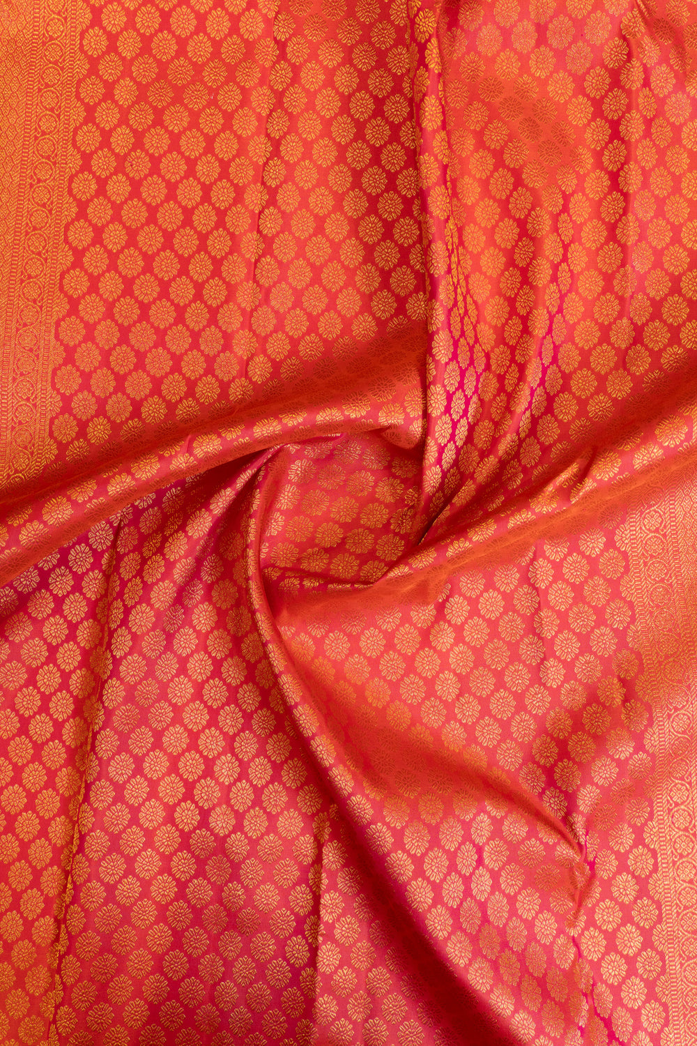 Red lakshadeepam pure Kanchipuram silk saree