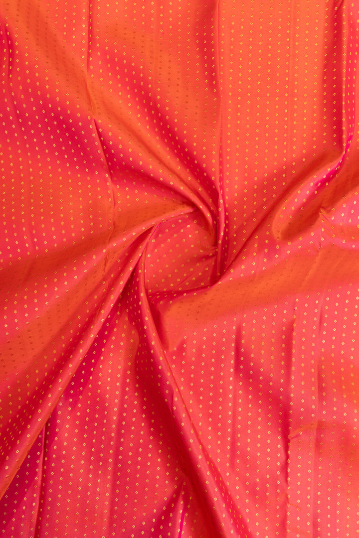 Red lakshadeepam pure Kanchipuram silk saree