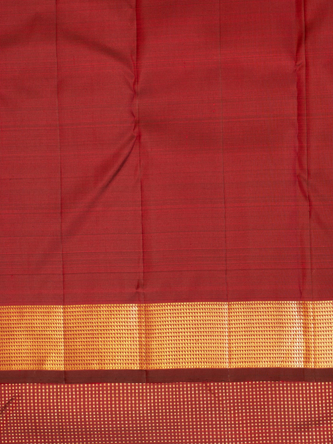 Maroon muthu zari pure Kanchipuram silk saree