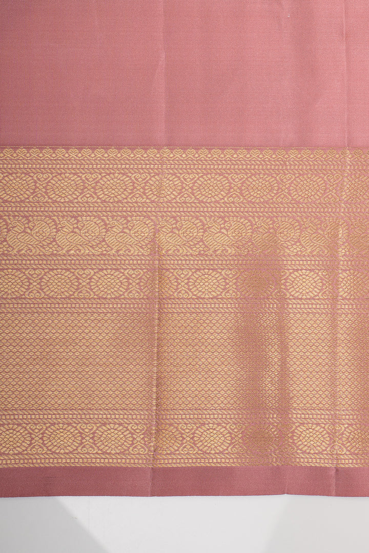 Baby Pink Traditional  Pure Kanchipuram Silk Saree
