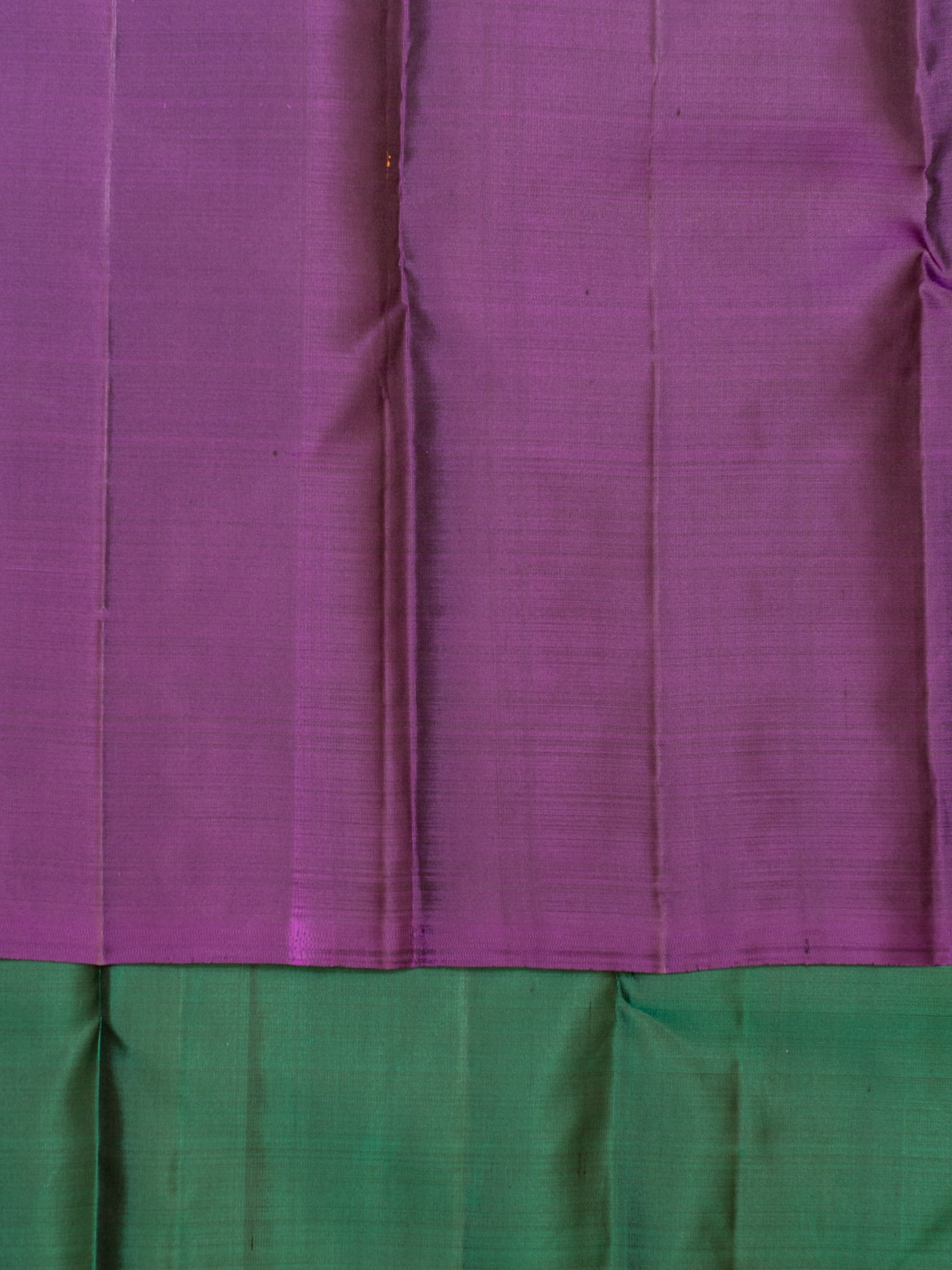 Purple half and half pure Kanchipuram silk saree