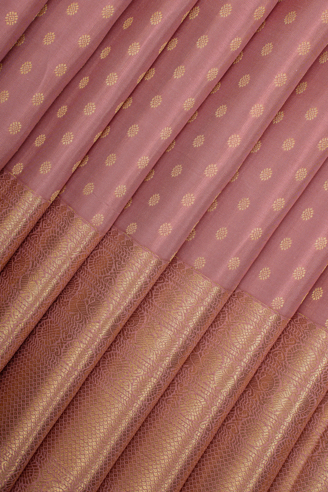 Baby Pink Traditional  Pure Kanchipuram Silk Saree