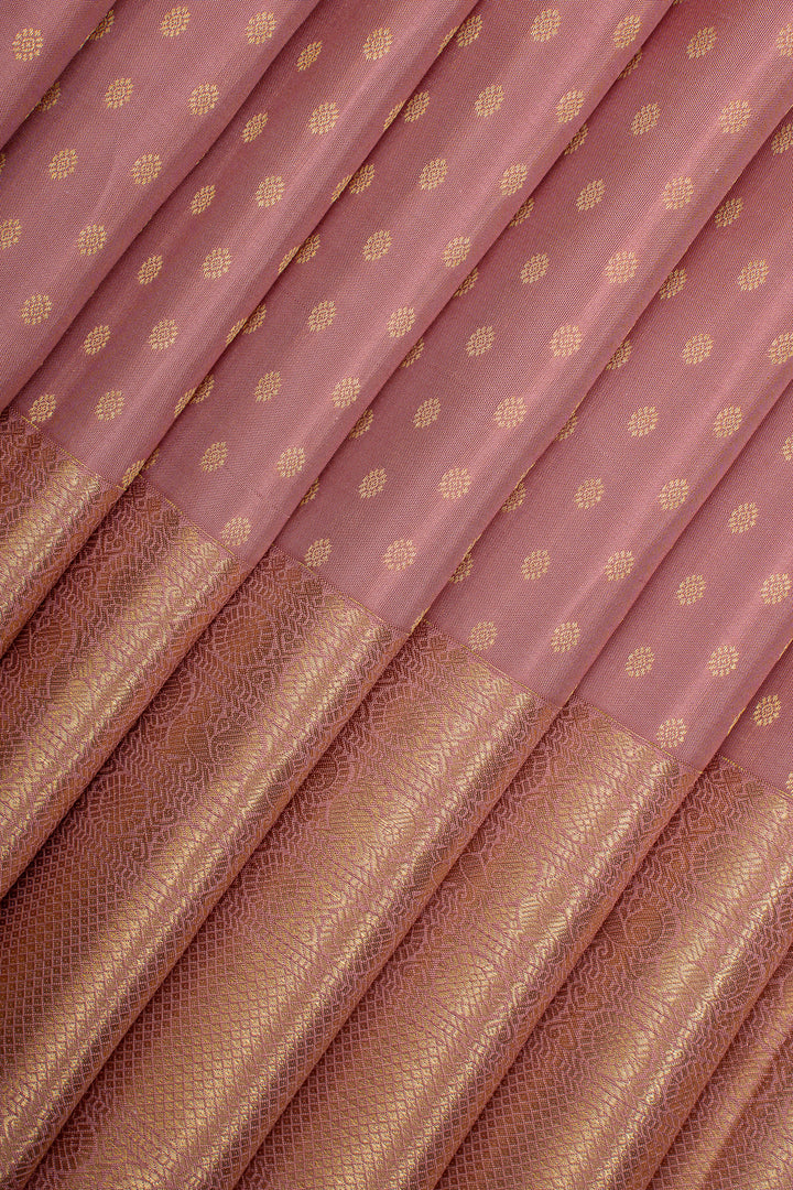 Baby Pink Traditional  Pure Kanchipuram Silk Saree