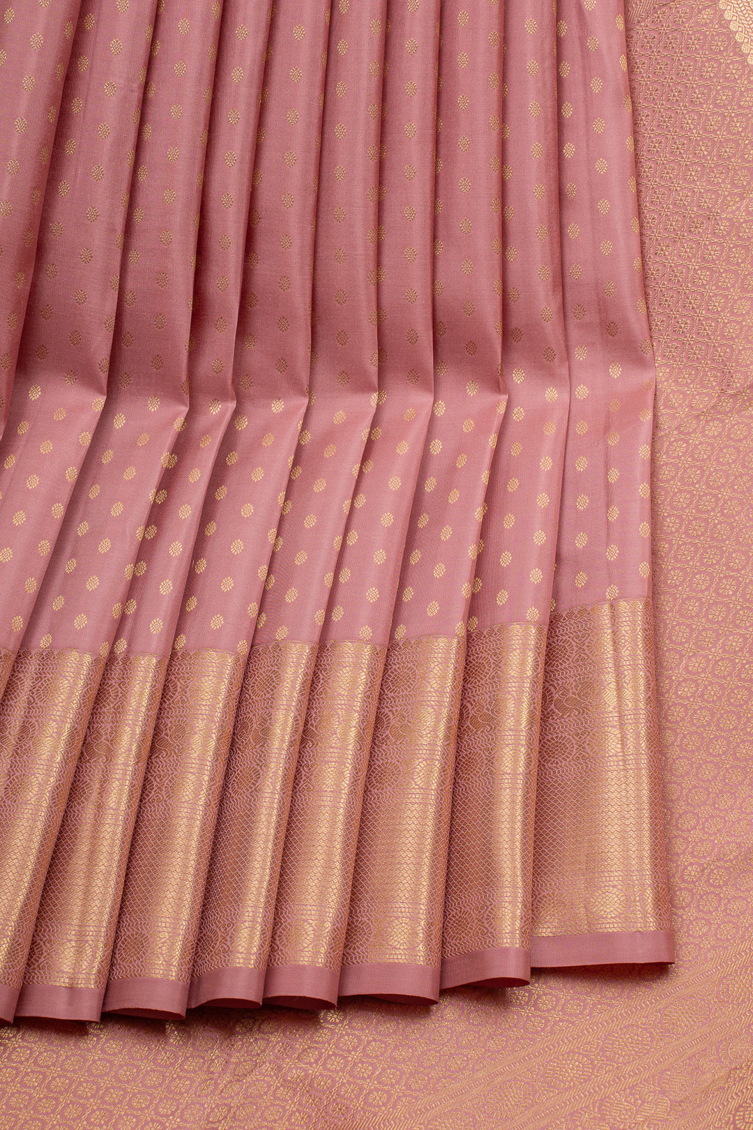 Baby Pink Traditional  Pure Kanchipuram Silk Saree