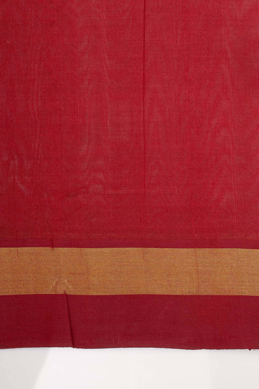 Ivory Thread Stripes Paisley Pure Silk Cotton Saree