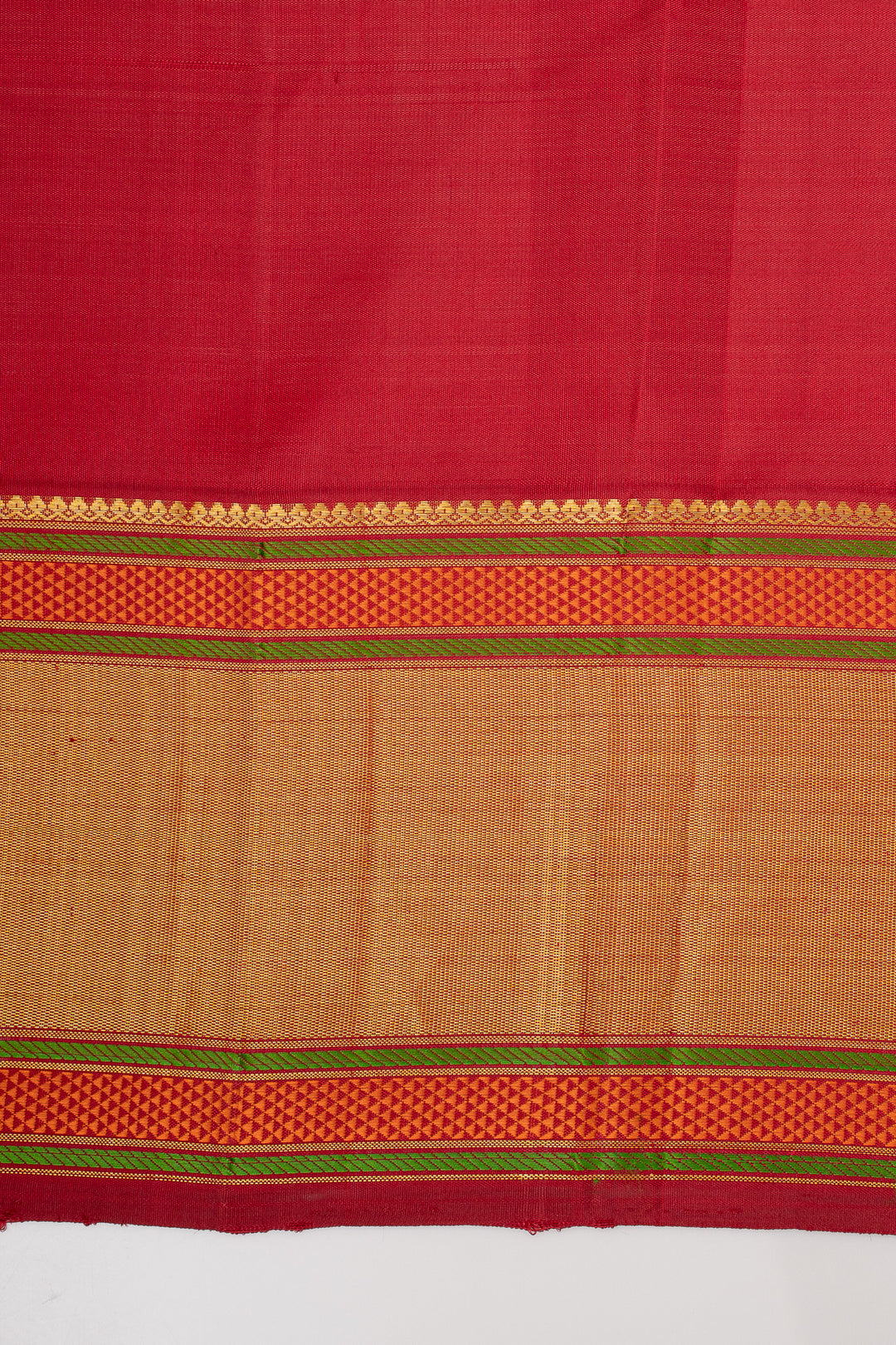 Ivory Handpainted Pure Designer Kanchipuram Silk Saree