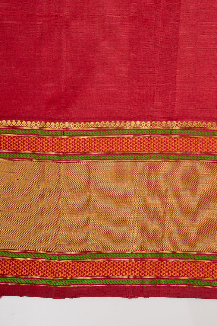 Ivory Handpainted Pure Designer Kanchipuram Silk Saree