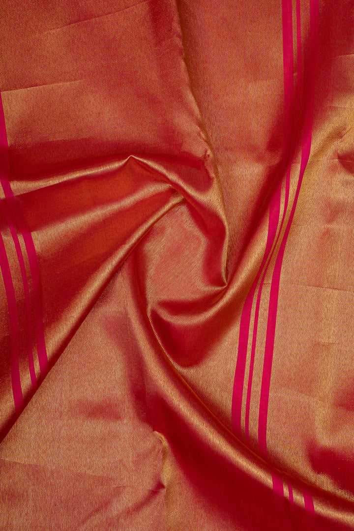 Pink Annapakshi 8 Kol Pure Kanchipuram Silk Saree