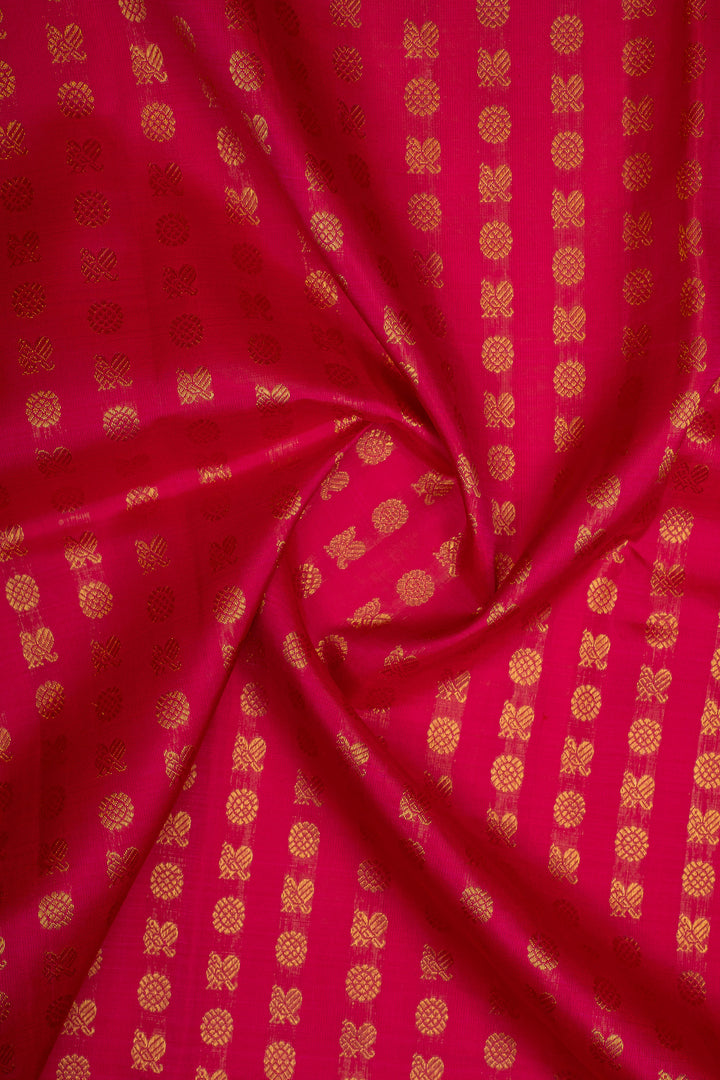 Pink Annapakshi 8 Kol Pure Kanchipuram Silk Saree