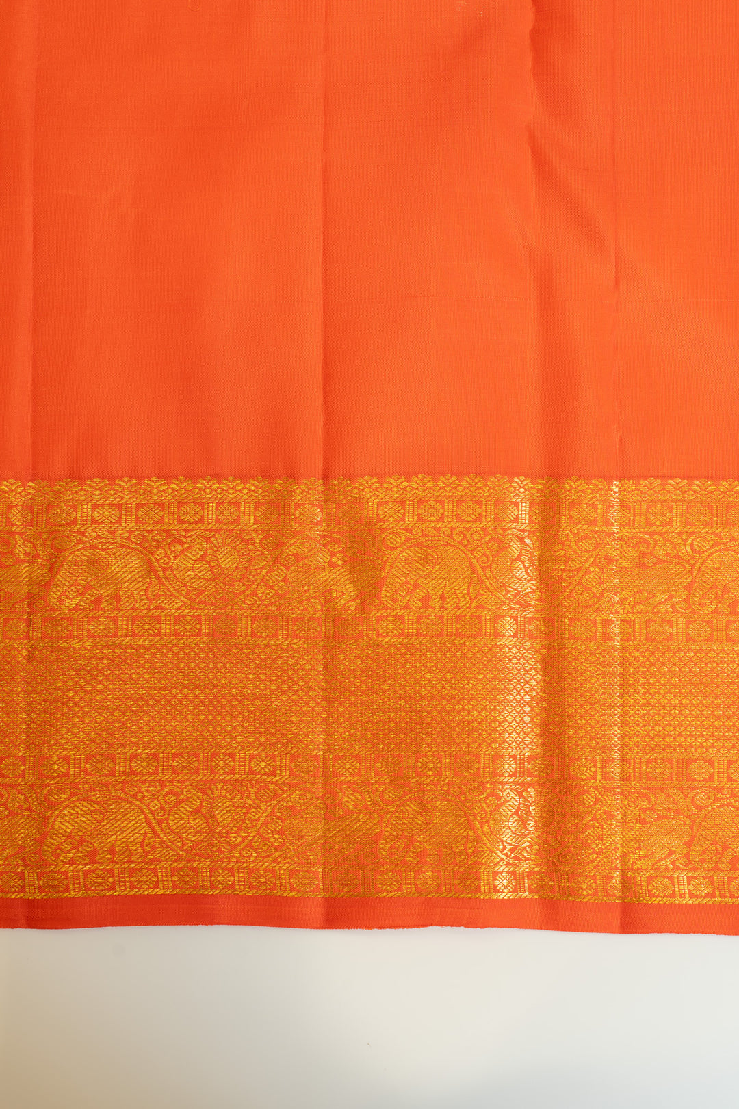 Salmon Pink pure Kanchipuram silk saree
