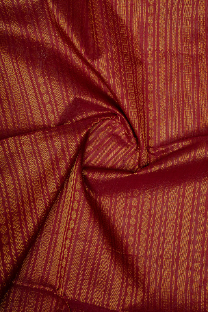 Mandhulir Zari Checks Pure Kanchipuram Silk Saree