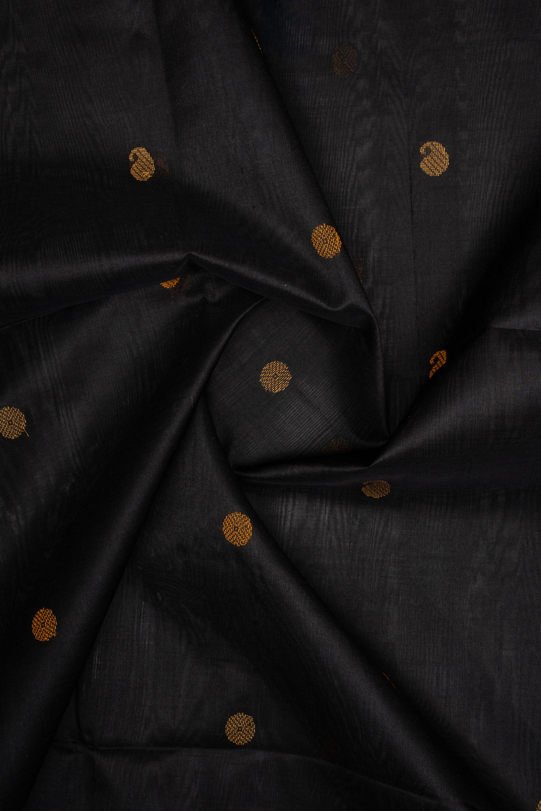 Black Thread Motifs Pure Silk Cotton Saree