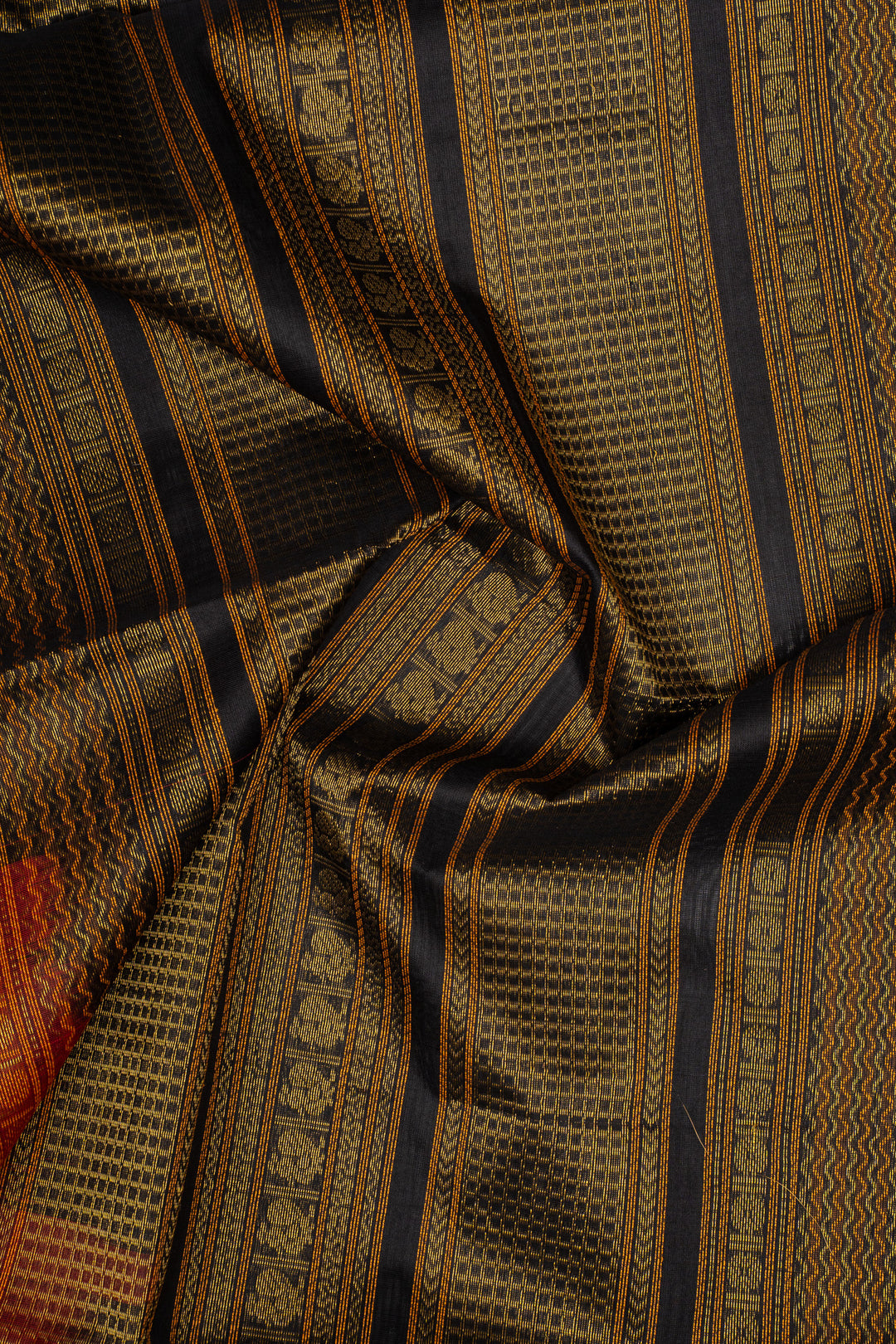 Red Traditional Pure Silk Cotton Saree