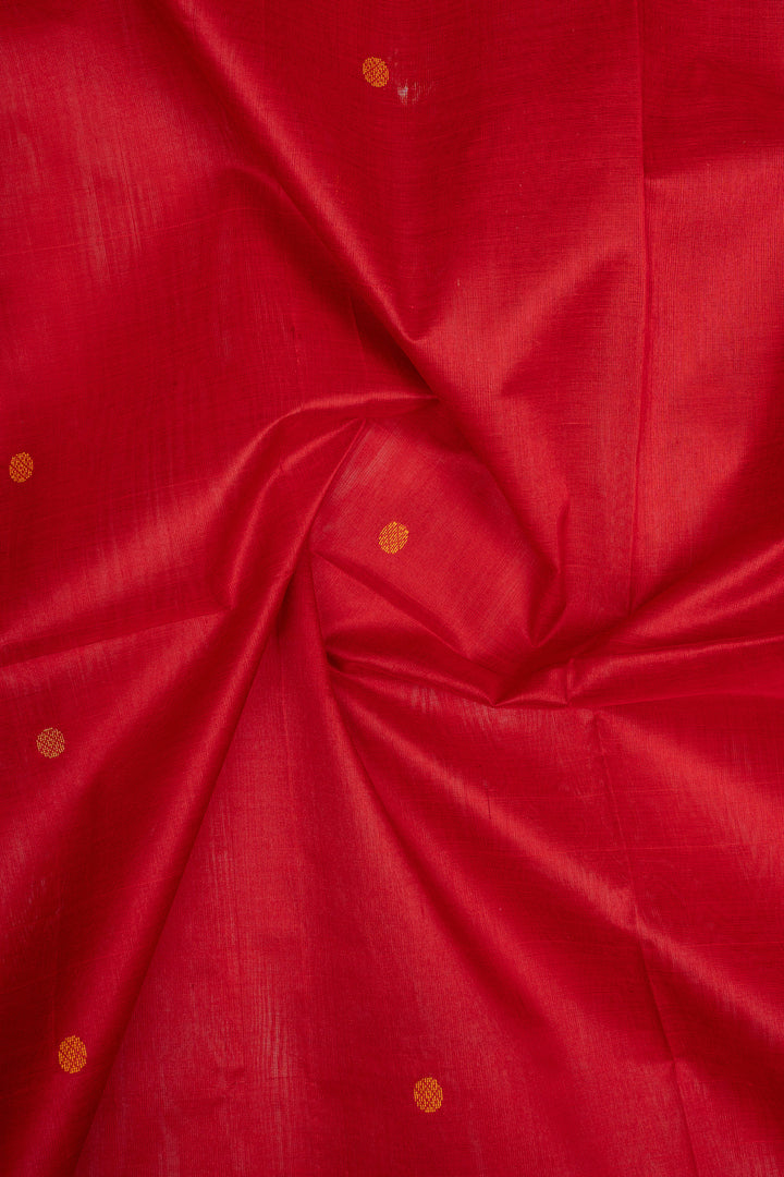 Red Traditional Pure Silk Cotton Saree