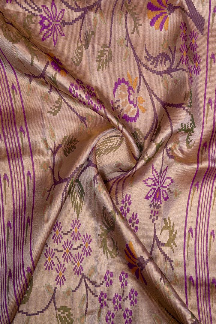 Gold Paithani Designer Pure Kanchipuram Silk Saree