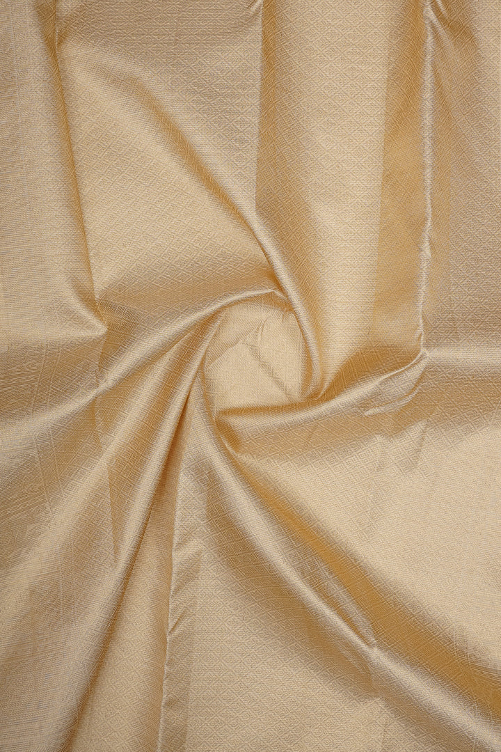 Ivory Vairaoosi Pure Kanchipuram Silk Saree