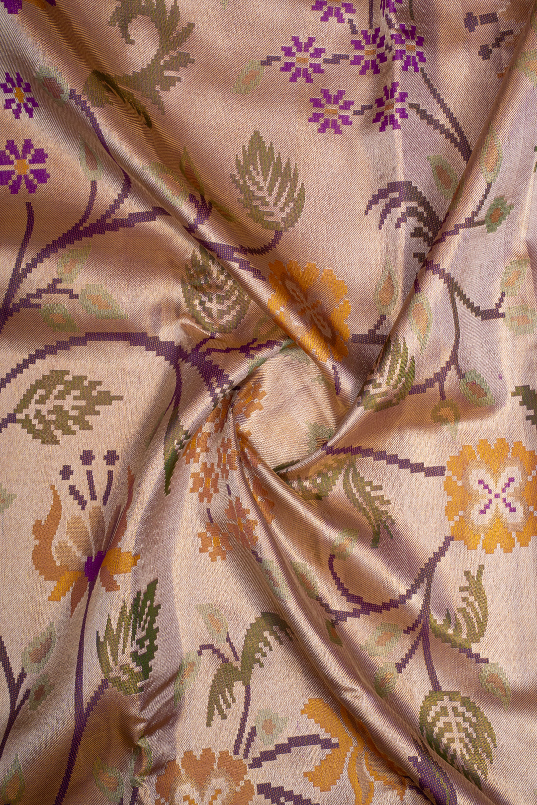Gold Paithani Designer Pure Kanchipuram Silk Saree