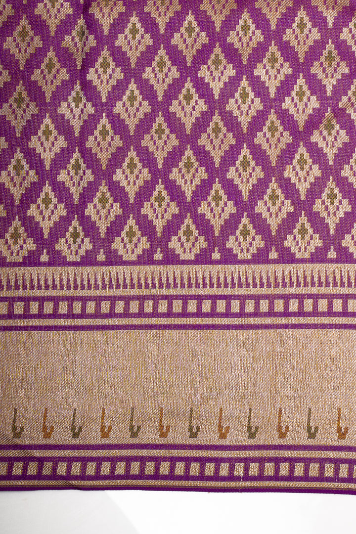 Gold Paithani Designer Pure Kanchipuram Silk Saree