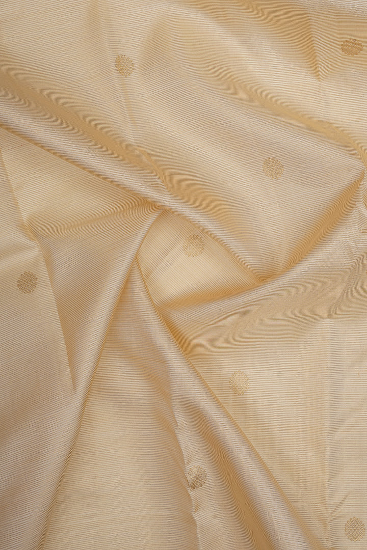 Ivory Vairaoosi Pure Kanchipuram Silk Saree