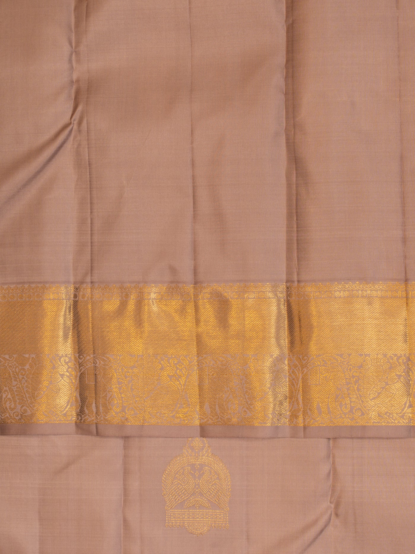 Turkish rose pastel pure Kanchipuram silk saree