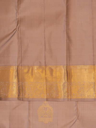 Turkish rose pastel pure Kanchipuram silk saree