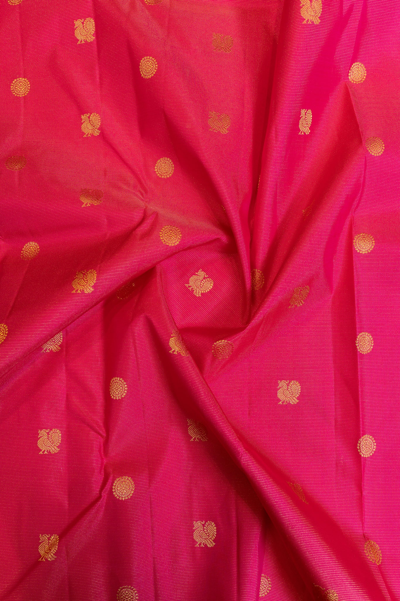 Magenta and brown vairaoosi traditional pure Kanchipuram silk saree