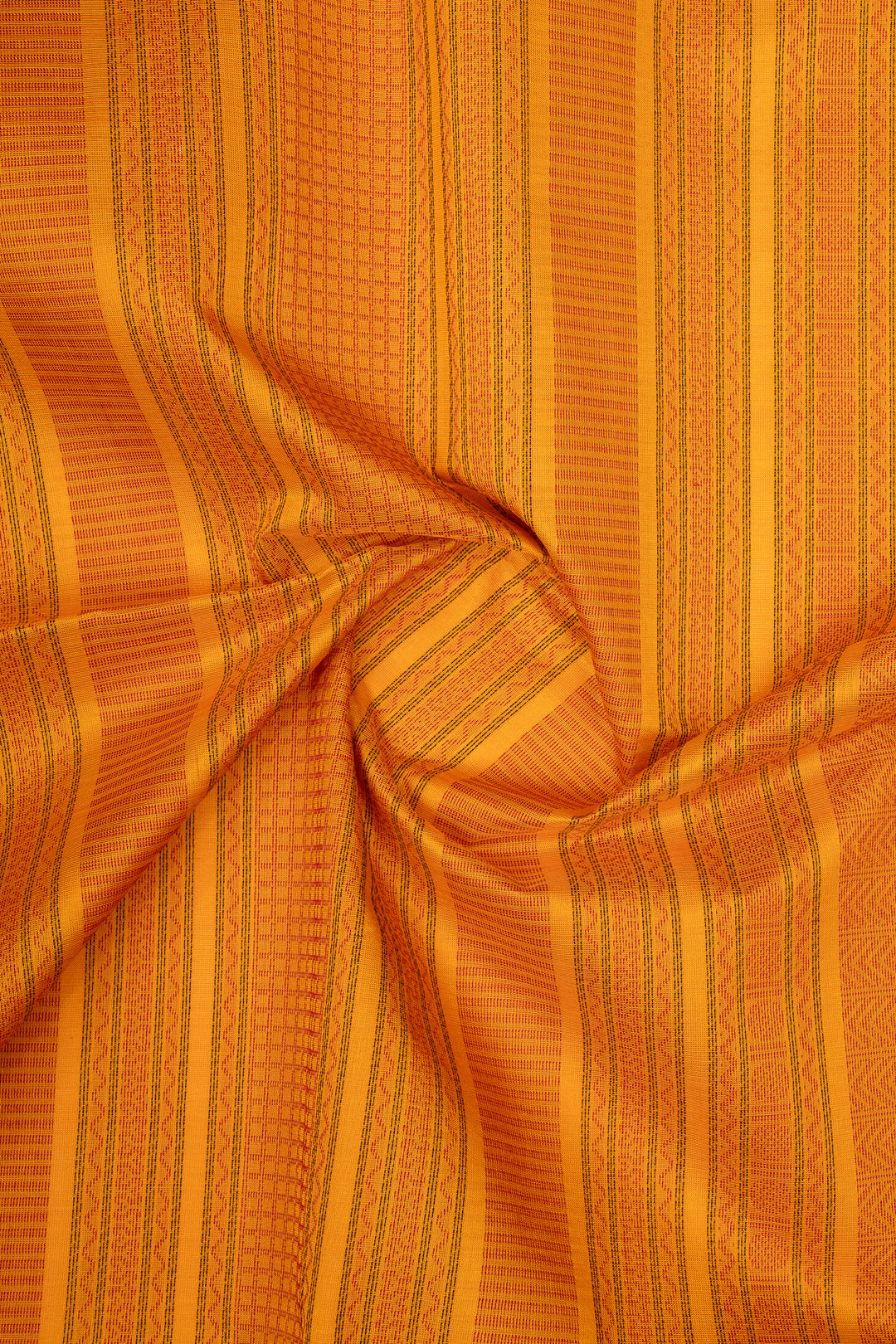 Red and Orange Pure Silk Cotton Saree