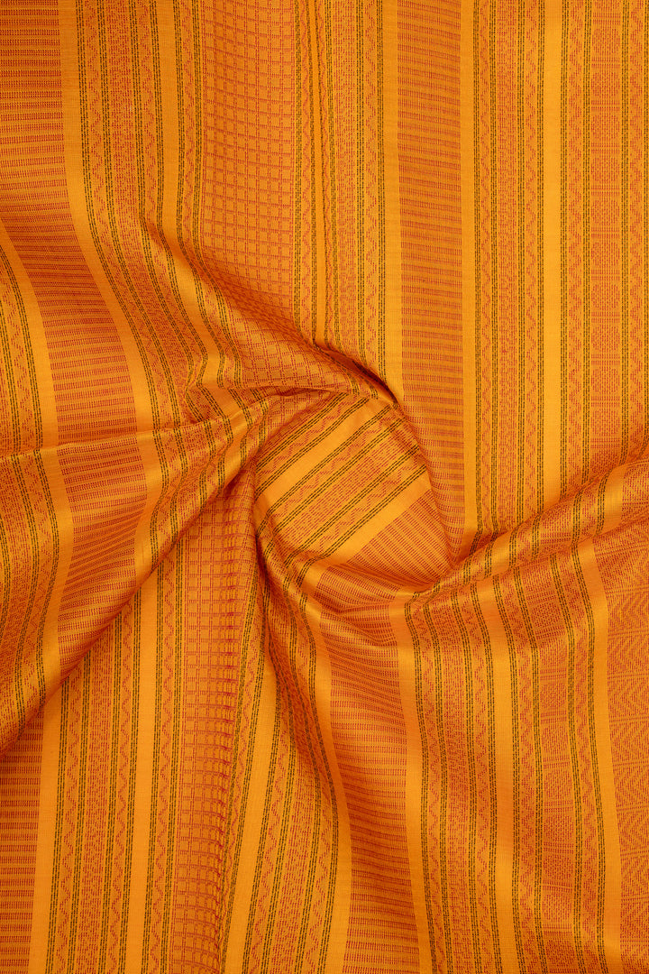 Red and Orange Pure Silk Cotton Saree
