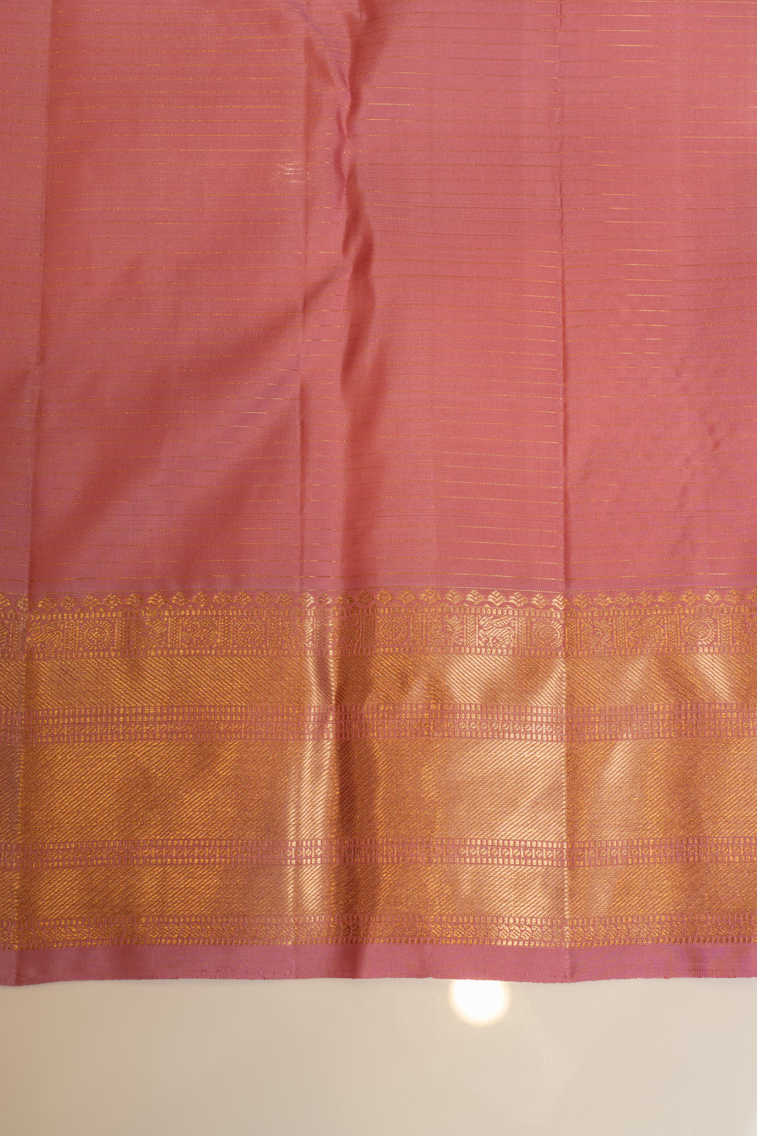 Lotus pink vairaoosi checks pure Kanchipuram silk saree