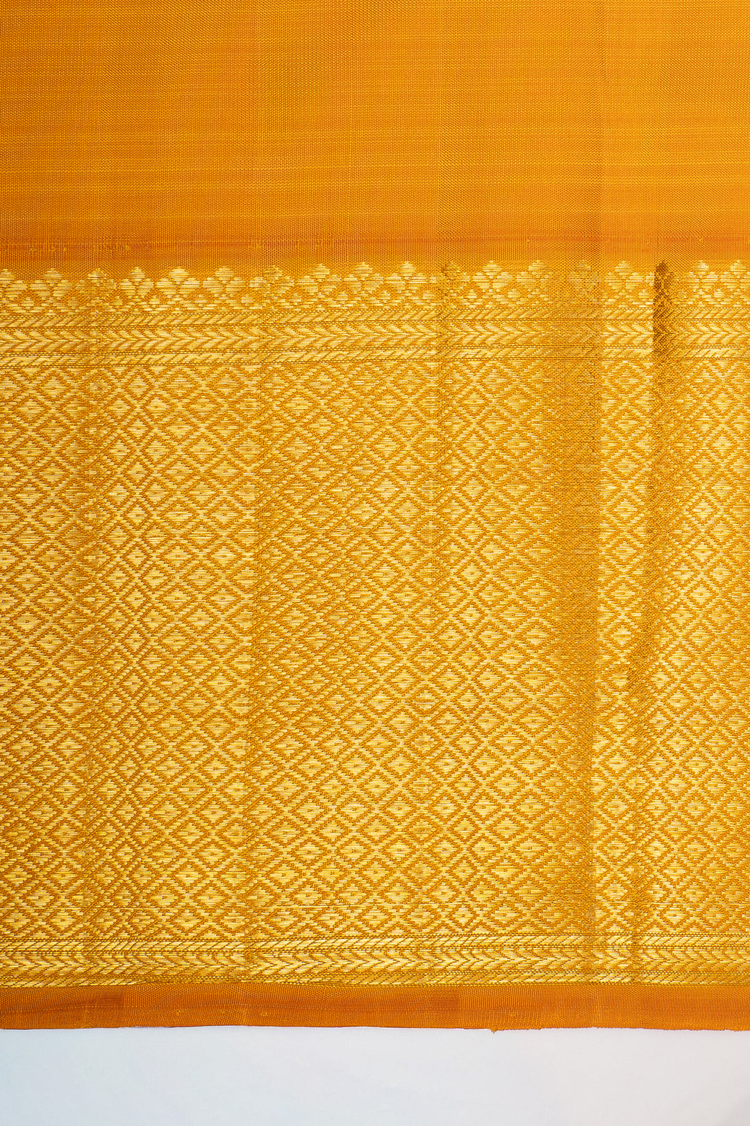 Red and yellow brocade Beetu butta pure kanchipuram silk saree