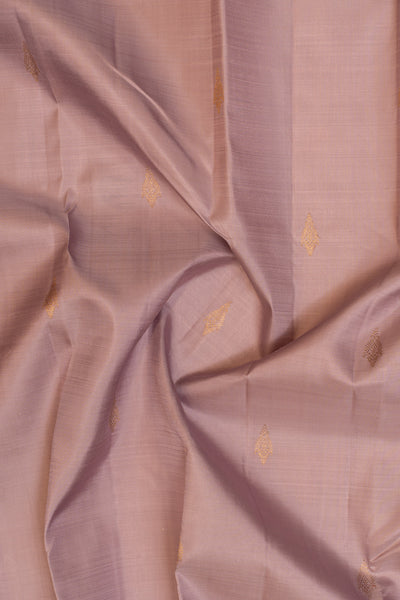 Lilac pastel pure Kanchipuram silk saree