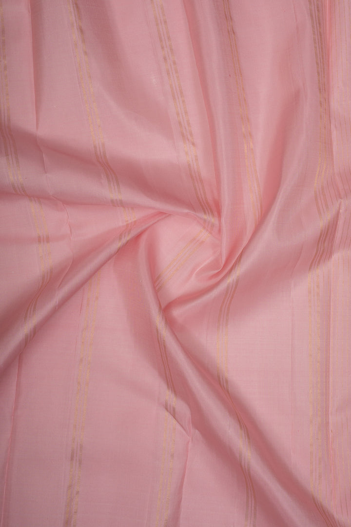 Off white handpainted pure kanchipuram silk saree