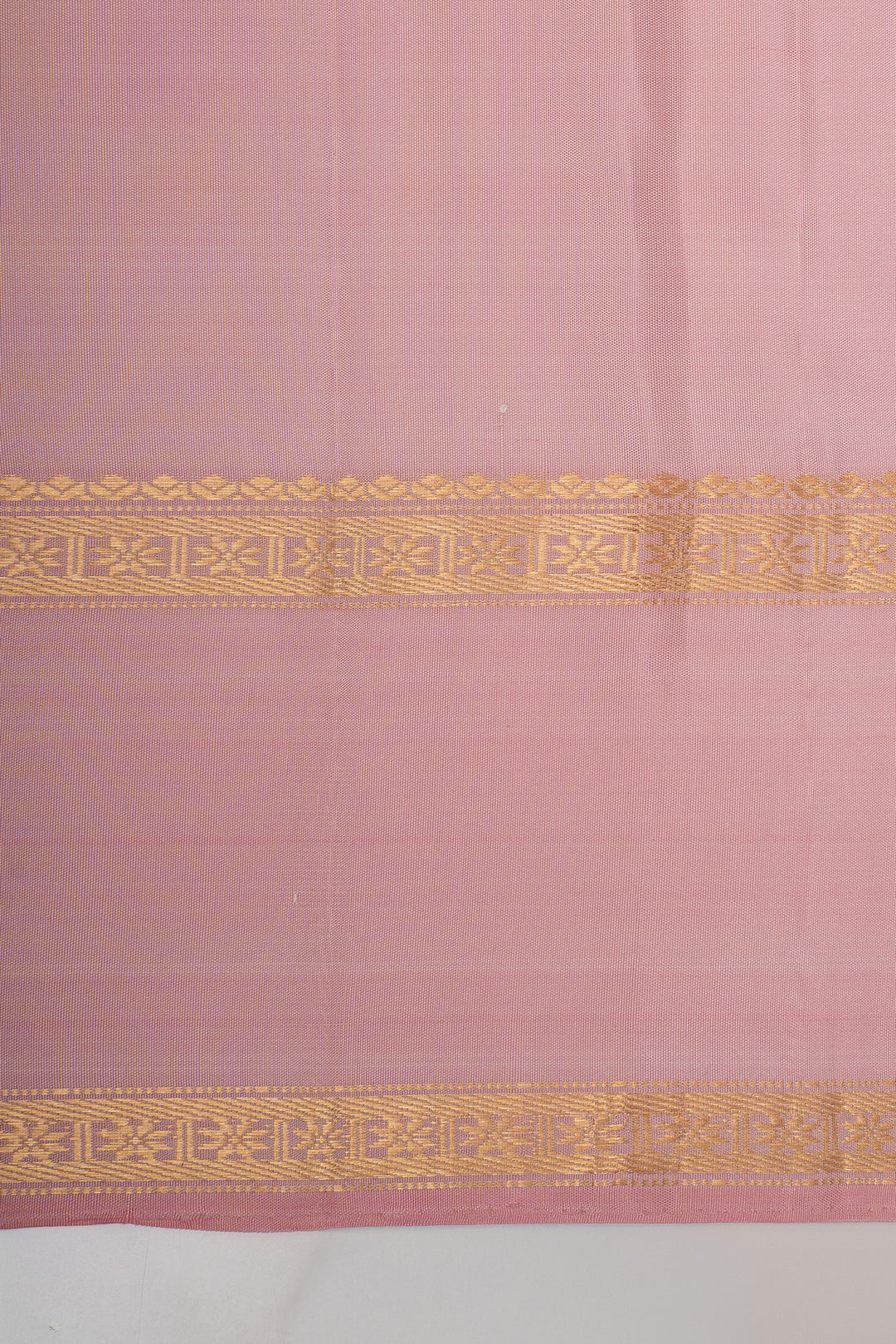 Off white handpainted pure kanchipuram silk saree