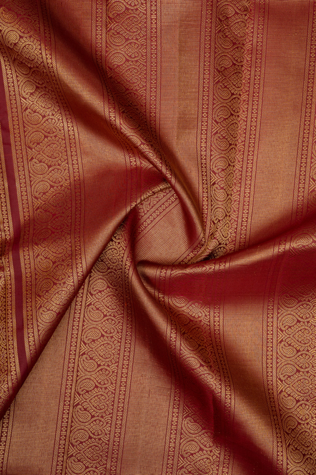Mango Yellow and Maroon Traditional Pure Kanchipuram Silk Saree