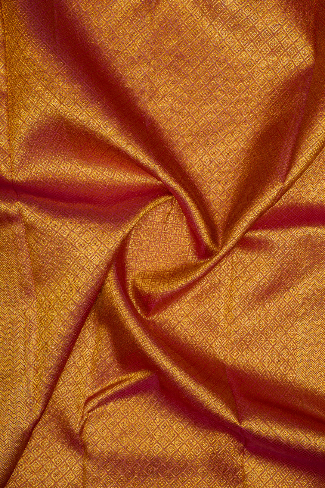 Mustard and gold thread brocade pure kanchipuram silk saree