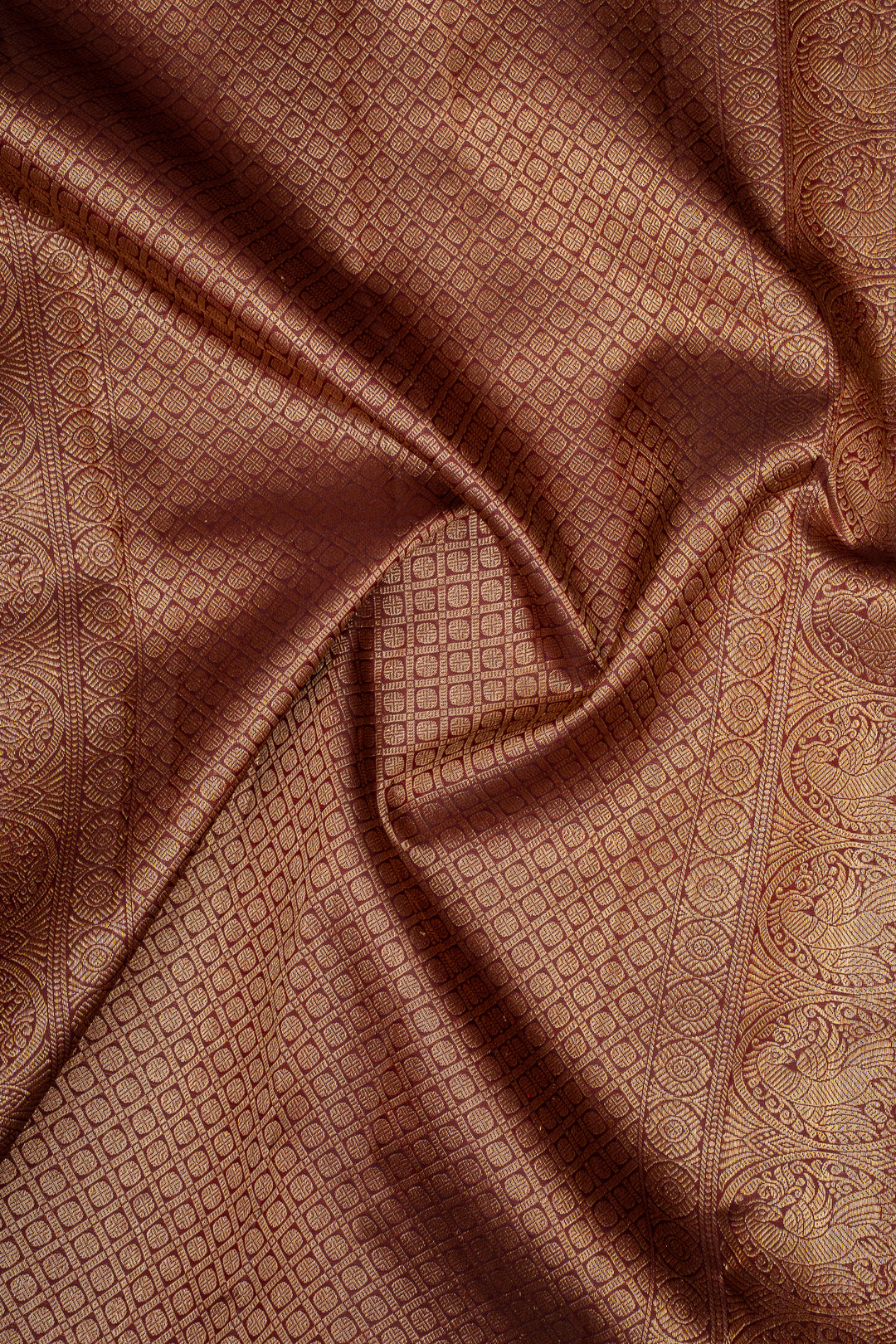 Maroon Pure Kanchipuram Silk Saree