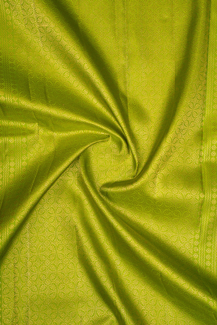 Rani Pink Paisley Motifs Pure Kanchipuram Silk Saree