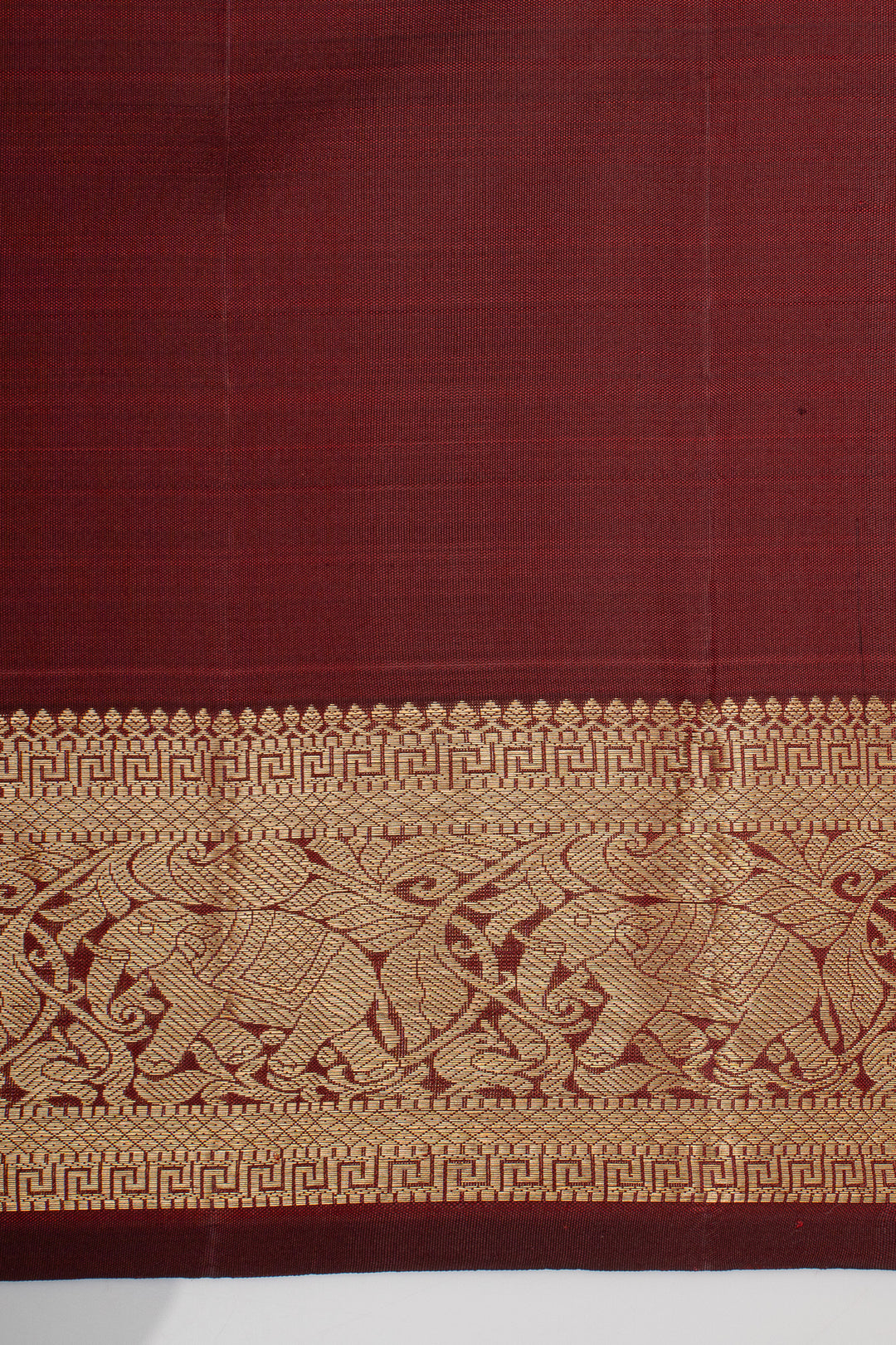 Maroon Pure Kanchipuram Silk Saree