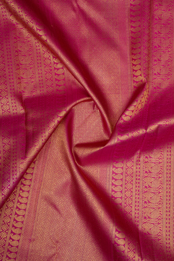 Emerald Green Vintage Vairaoosi Pure Kanchipuram Silk Saree